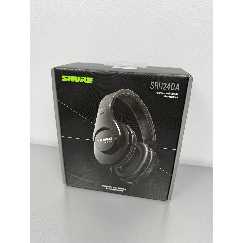 Shure SRH240A Closed-back Over-ear Headphones w/ 40mm Neodymium Dynamic Drivers